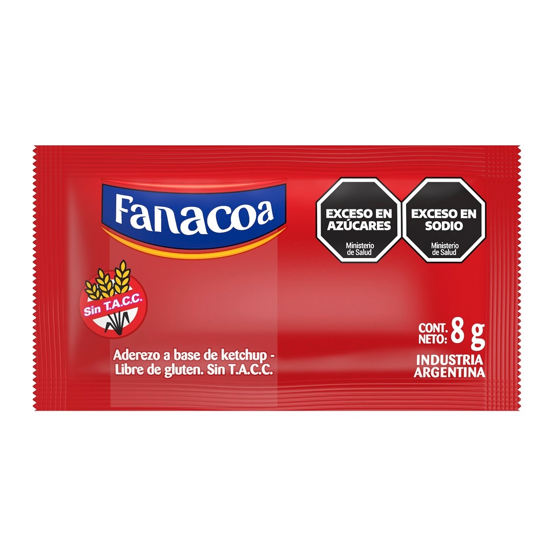 Ketchup Fanacoa 196X8G (Exclusivo de Argentina, Paraguay) - 