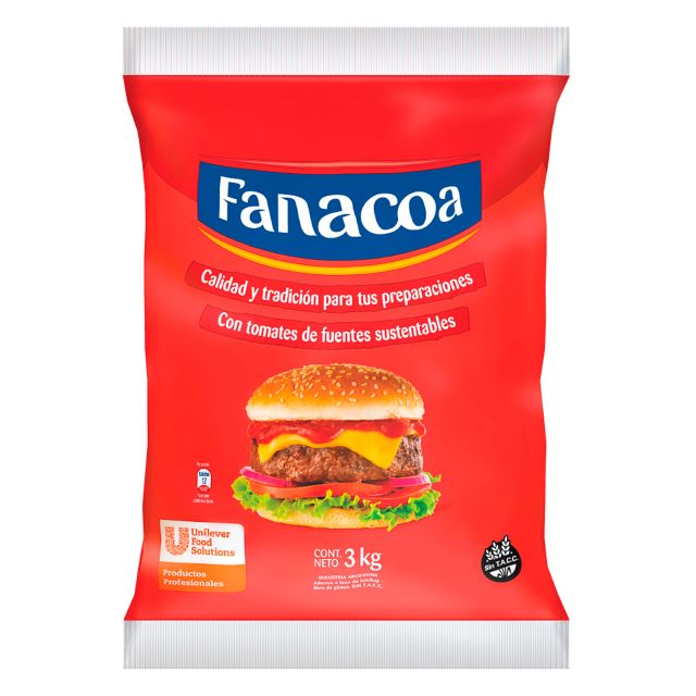 Ketchup Fanacoa 3x3KG - 