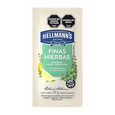 HELLMANNS ADER FINAS HIERBAS 90X20G