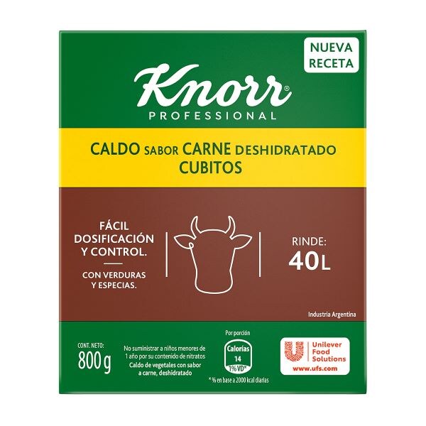 Caldo Cubo Sabor Carne Fraccionado Knorr 4x800G - 