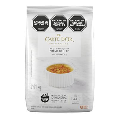 CARTE DOR CREME BRULEE 6X1KG - Polvo para preparar la tradicional Crème Brûlée.