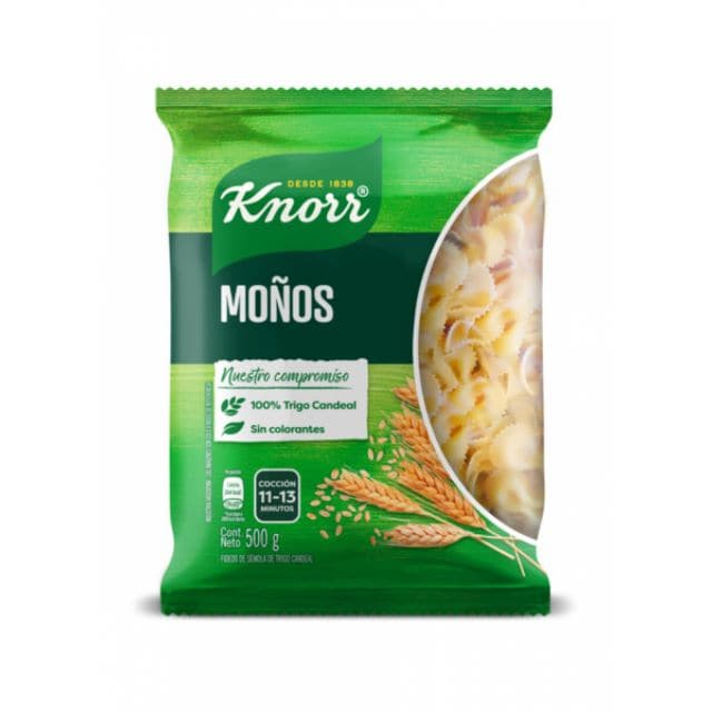 Fideos Moños Knorr 15x500G (Exclusivo de Argentina, Uruguay)