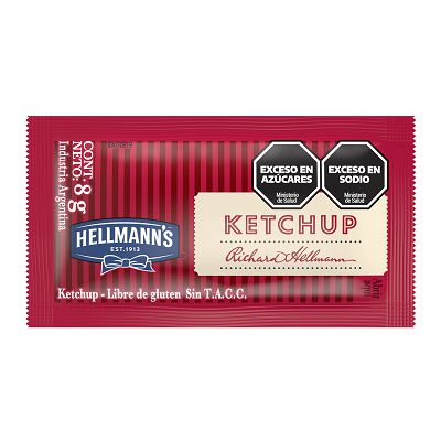 Ketchup Hellmann's 196x8G - Un sandwich queda aún más rico cuando le doy mi toque con ingredientes ricos y de calidad.