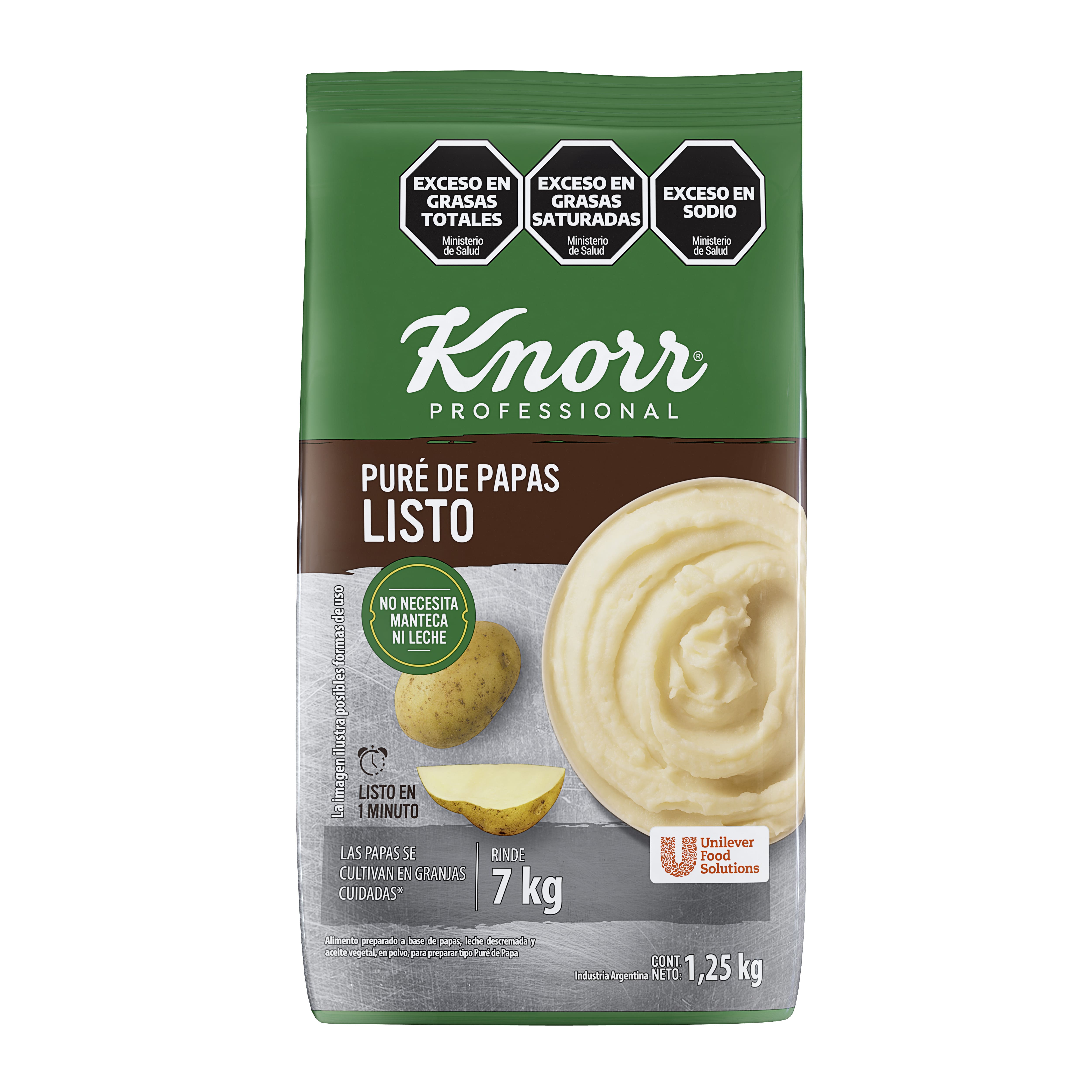 Puré de Papas Listo Knorr 6x1,25 KG - 