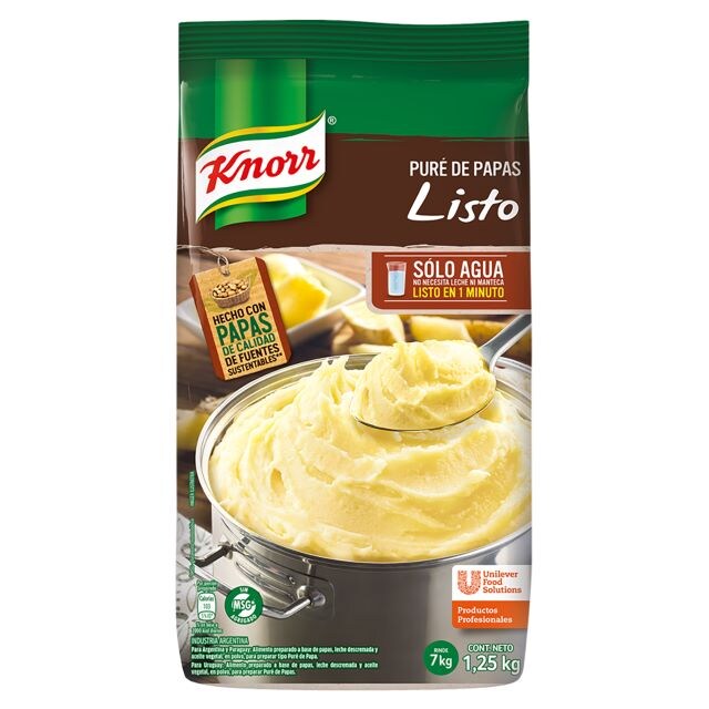 Puré de Papas Listo Knorr 6x1,25 KG - 