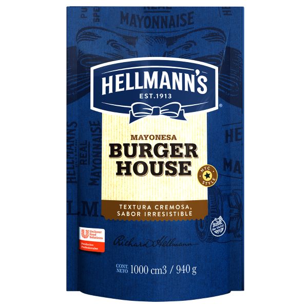 Mayonesa Burger House Hellmann's 8x940G - 