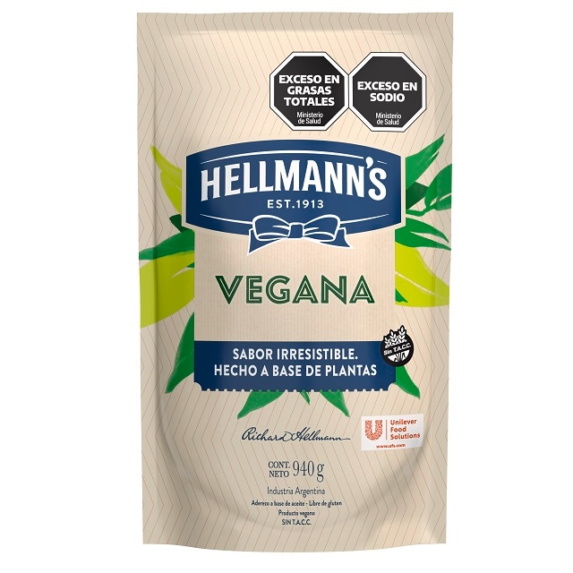 Mayonesa Hellmanns Vegana 8X940G - 