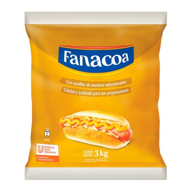 Mostaza Fanacoa 3x3KG (Excusivo de Argentina, Uruguay) - 
