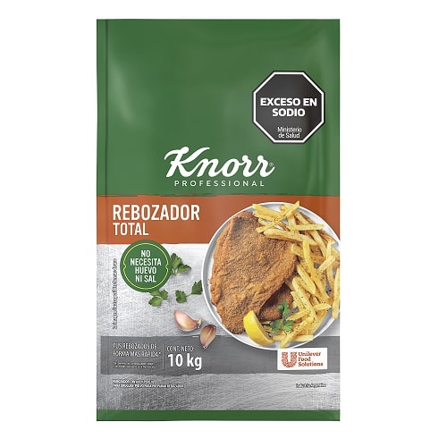 KNORR REBOZ TOTAL BLS 1X10KG - Rebozador Total Knorr: tus rebozadores de forma rápida y practica, sin agregar huevo ni sal.