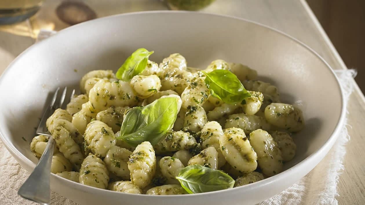 Ñoquis de papa con pesto