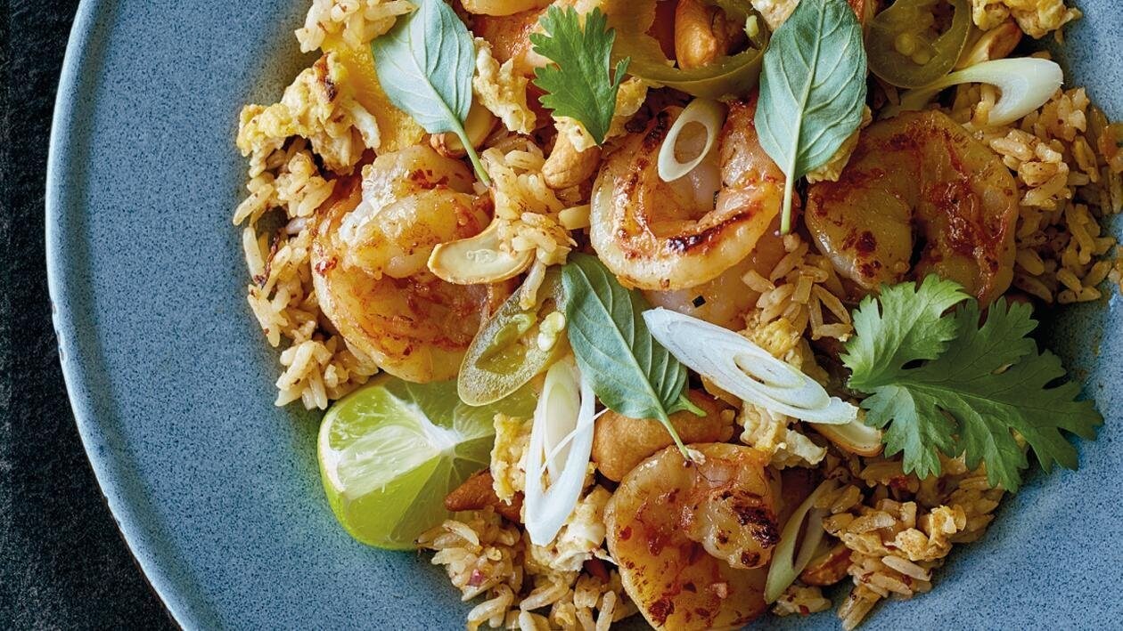 Arroz frito con langostinos y pollo – - Receta Arroz frito con langostinos y pollo – - Receta