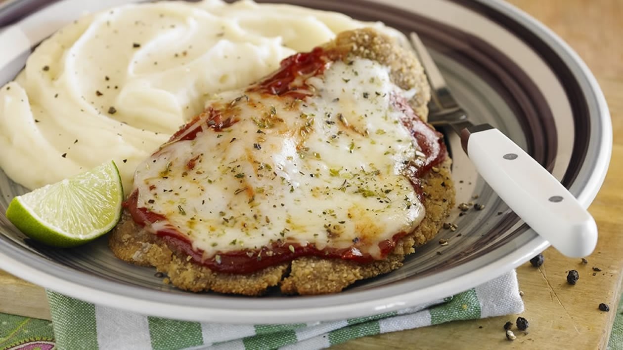 Milanesa a la napolitana con puré – - Receta