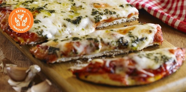 Masa de prepizza con escama de papa