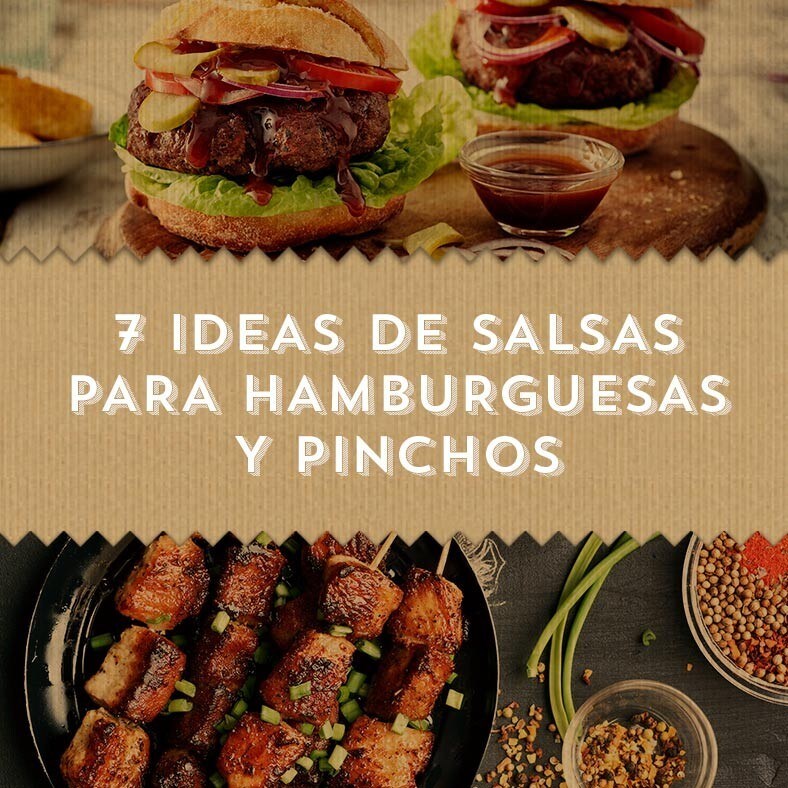 7 ideas de salsas para hamburguesas y pinchos