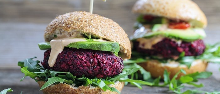 Delicious meat-free burger