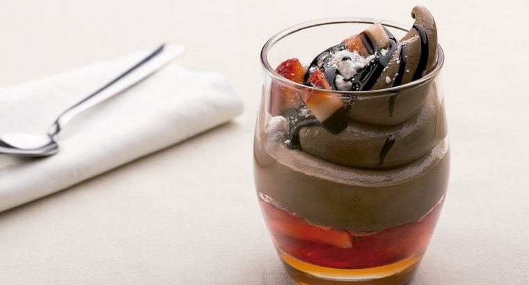 postres con mousse de chocolate, mousse de chocolate, mousse, carte d’or, carte dor, postre, dulce