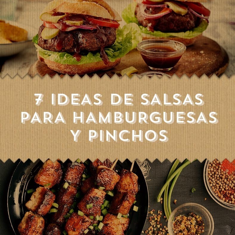 7 ideas de salsas para hamburguesas y pinchos
