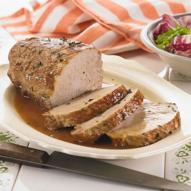 Aderezo, aderezos, mostaza, savora, carré de cerdo, cerdo, carne, carne al horno