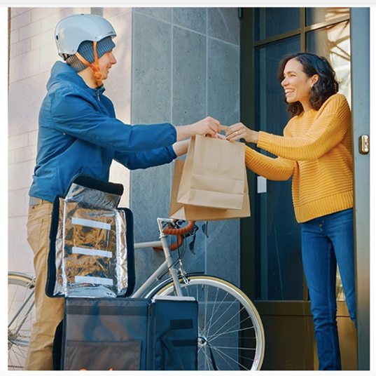 Delivery de comida, delivery, entrega a domicilio, envío a domicilio