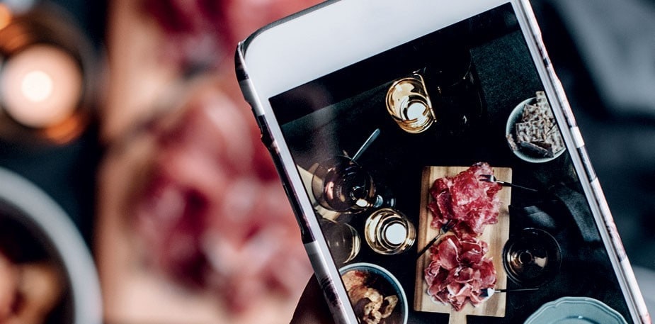 Fotografía gastronómica para redes sociales